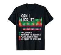Can I Lick It Funny 100 Days of School Periodic Table Camiseta