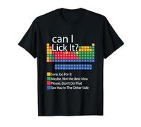 Can I Lick It Funny 100 Days Of School Tabla periódica Camiseta