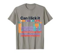 Can I Lick It Periodic Table Funny Science Teacher Geek Men Camiseta