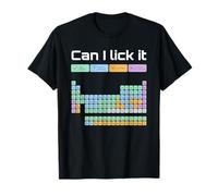 Can I Lick It Periodic Table Funny Science Teacher Geek Men Camiseta