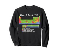 Can I Lick It Tabla periódica Divertido Profesor y Estudiante de Ciencias Sudadera