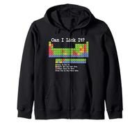 Can I Lick It Tabla periódica Divertido Profesor y Estudiante de Ciencias Sudadera con Capucha