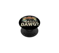 Can I Pet DAT Dawg - Excursionista - Amante de los Animales - Meme de Oso Divertido PopSockets PopGrip Adhesivo