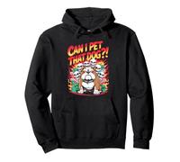 Can I Pet That Dog?! Cute Skeleton Halloween Bulldog Bootleg Sudadera con Capucha
