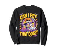 Can I Pet That Dog?! Funny DJ Skeleton Halloween Bootleg Sudadera