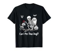 Can I Pet That Dog Funny Halloween Dog Skeleton Puppy Camiseta