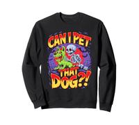 Can I Pet That Dog?! Funny Skeleton Halloween Bootleg Sudadera