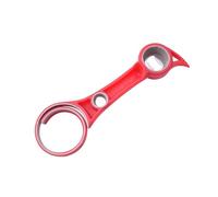 Can opener, Abridor de botellas y latas 6 en 1: herramienta de cocina for cerveza, refrescos y tapas de tarros ,Can opener manual(Red)