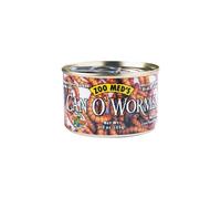 Can O'Worms 35 g cibo completo a base di vermi essiccati, ideale per draghi barb