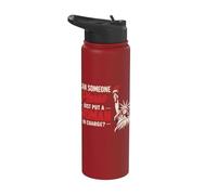 Can Someone Please Just Put A Woman in Charge Stainless Steel Insulated Water Bottle