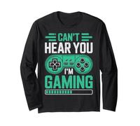 Can’t Hear You I’m Gaming for Video Game Lovers Funny Gamers Manga Larga