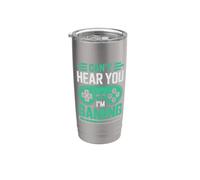 Can’t Hear You I’m Gaming for Video Game Lovers Funny Gamers Vaso térmico de acero inoxidable de doble pared