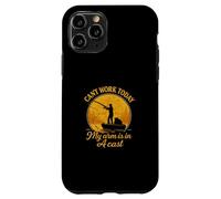 Can’t Work Today My Arm Is In A Cast Funny Fishing Carcasa para iPhone 11 Pro
