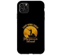 Can’t Work Today My Arm Is In A Cast Funny Fishing Carcasa para iPhone 11 Pro MAX