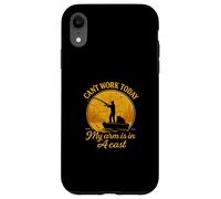 Can’t Work Today My Arm Is In A Cast Funny Fishing Carcasa para iPhone XR