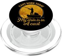Can’t Work Today My Arm Is In A Cast Funny Fishing PopSockets PopGrip para MagSafe