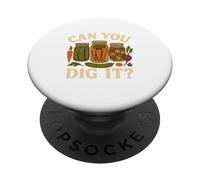 Can You Dig It Funny Canning Season Retro PopSockets PopGrip Adhesivo