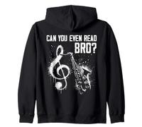 Can You Even Read Bro - Divertidas partituras de notas de humor Sudadera con Capucha