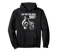 Can You Even Read Bro - Divertidas partituras de notas de humor Sudadera con Capucha