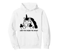 Can You Hear Me Now Funny Unicorn Sudadera con Capucha