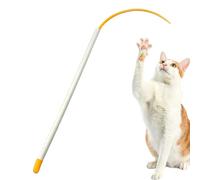 Caña De Gato | Bastón De Juego para Gatito Enriquecimiento Ejercicio,Caña Interactiva De Cola De Silicona - para Cazar La Caza del Estrés, del Aburrimiento Y El