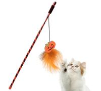 Caña de gato genérica | de Halloween para gatito - caña de estimulación con fantasma calabaza para caza, ejercicio, interior y exterior