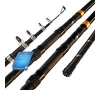 Caña de pescar Aparejos de pesca Voyager Select Telesopic Travel Rod (Color : Negro Tamaño: 2,7 m) (Negro 3,0 m)