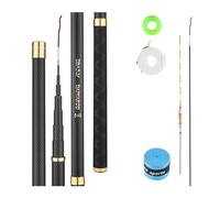 CañA De Pescar Caña de Pescar superligera y rígida, con 98% Fibra Carbono, telescópica, Mango Negro, for Pesca en Aguas Profundas, 2,7 a 10 m(Dark Grey,3.6M)