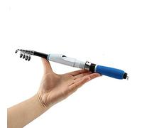 Caña de Pescar,Caña para Mar Breve telescópica caña de Pescar Mini for Ultra Light Varilla(White,2.3m)