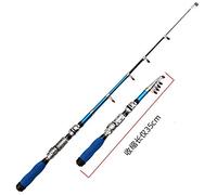 Caña de Pescar,Caña para Mar Breve telescópica caña de Pescar Mini for Ultra Light Varilla(Yellow,2.1m)