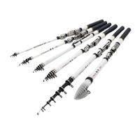 Caña de Pescar,Caña para Mar Telescopic Rock Fishing Rod for Fly Feeder Carbon 2.7M .4M .1M 1.8M .5M Mini Travel Reel Seat(1.8M White)