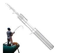 Caña de Pescar Corta portátil, caña de Pescar Ultraligera | Cañas de Pescar telescópicas portátiles | Suministros de, Pequeña caña de Pescar Extensible para Agua Salada y Agua Dulce