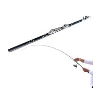 Caña de pescar de viaje, caña de pescar de trucha, fibra de carbono, ultraligera, compacta, accesorios de viaje para trucha, salmón y lubina