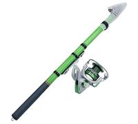 Caña de Pescar Kit de caña Pesca en Roca, Carpa portátil telescópica Ultraligera 1,5-3,0 M, Carrete Giratorio 1000 2000 3000 for Agua Dulce(3.0Meter,Rod with Silver Reel)