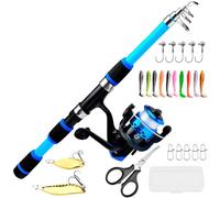 Caña De Pescar Niño - Kit Completo Caña De Pescar Niño Carretil,Juego Al Aire Libre Para Niños Niñas Piscina Estanque