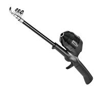 Caña de pescar para jóvenes, juego de iniciación de carrete portátil, equipo de fundición apto para viajes, diseño de uso simple, accesorio deportivo al aire libre, caña de pescar para niños, río