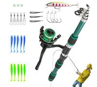 Caña de Pescar para niños pequeños | Caña de Pescar telescópica de 1,8 m para lanzar, Equipo de para niños, Kit de Equipo de Muelle pequeño, Juego de Peces Juveniles, Juego de Inicio de Aparejos