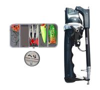 Caña de Pescar Plegable,caña de Pescar Plegable, Pequeño de Fibra de Vidrio, Equipo de ergonómico Resistente, señuelos portátiles para Mujeres, Hombres, machos, Hembras