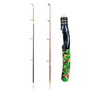 Caña de pescar portátil - Accesorios de pesca | caña de lanzar para bar - para adultos y jóvenes principiantes, para agua salada y agua dulce, para bar, bagre, trucha, para hielo en