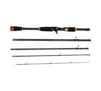 Caña de pescar portátil, caña de pescar | Casting Rod Spin Rod Travel Caña de pescar | 2,1 metros de largo, desmontable, equipo altamente sensible para trucha, perca, lucioperca y bozo de caballo