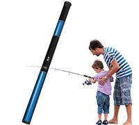 Caña de pescar portátil | Fibra de vidrio ligera - Pole - Ultra - Fibra de vidrio - Barra de pesca telescópica para camping, al aire libre, viajes, viajes