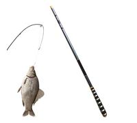 Caña de pescar retráctil, kits de pesca para adultos, caña retráctil de fibra de carbono portátil para trucha, lubina, salmón, agua dulce salada, aparejos