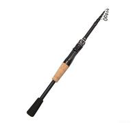 Caña de pescar telescópica, 1.5-2.1m, bastón de viaje portátil, diseño plegable para un fácil almacenamiento, construcción ligera y equilibrada, pesca de trucha de lubina de agua dulce (H)