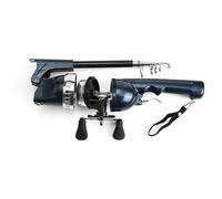 Caña de pescar telescópica - Caña de pescar plegable de 9,06 pulgadas, cañas de pescar supercortas | Rocker resistente y plegable de agua salada | Caña de pescar de bolsillo doble rocker portátil para