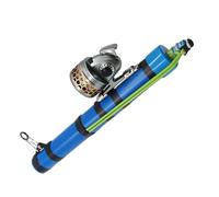 Caña de pescar telescópica, caña de pescar Slingshot, caña de pescar al aire libre, para agua salada y agua dulce, para pesca en alta mar e interior, lanzar trolls, lagos y ríos, para