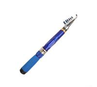 Caña de pescar telescópica de 2,4 m, ligera, diseño de 229 g | Material mixto de fibra de vidrio, duro pero flexible, resistente, 5-11 secciones, guías