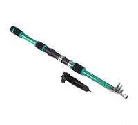 Caña de pescar telescópica de fibra de carbono para pesca en jaula de carpa e implementación de gancho de cuerda en condiciones de campo (verde)