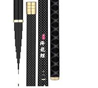 CañA De Pescar TelescóPica,Fishing Rod PortáTil Polo de Mano la Fibra Carbono telescópica alimentación caña Pescar 2,7 M-10M Viaje Ultra luz Pesca Carpa(2.7m)