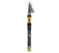 Caña de Pescar telescópica Mini caña de Pescar de Pesca portátil caña de Pescar con Anillo de Alambre de cerámica para la Pesca al Aire (3.0m)