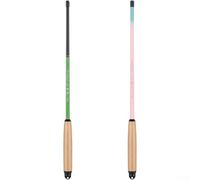 Caña de pescar ultraligera telescópica para uso en arroyos, punta de acción suave que mejora la sensibilidad, punta reforzada para línea trenzada, compacta, plegable a 44 cm (1,2 metros rosa)